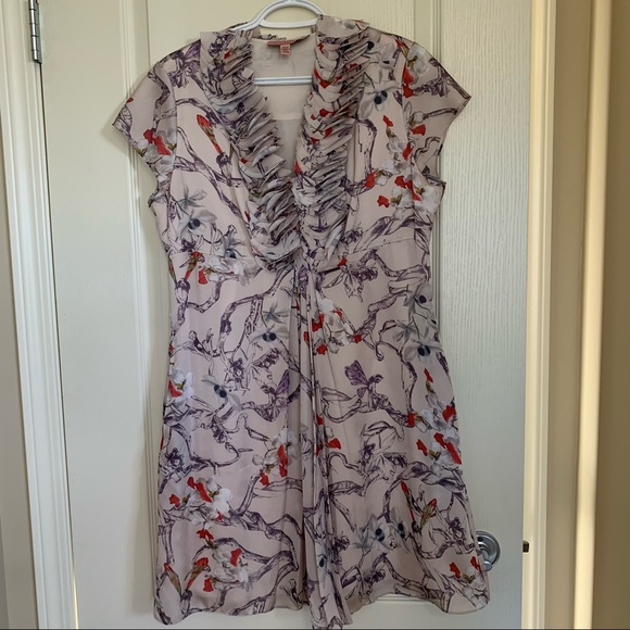 Ted Baker, Cream, Floral Pattern Dress - Picture 1 of 7